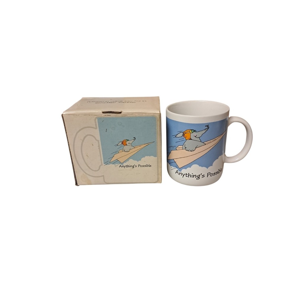 Hallmark Shoebox Coffee Cup, 1987, Anything's Possible, w/box